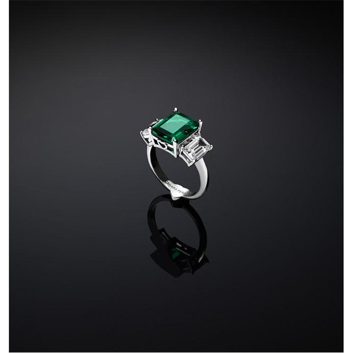 Chiara Ferragni Women's Multi Emerald Band Ring