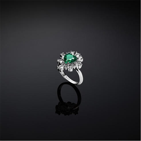 Chiara Ferragni - Women's Emerald Band Ring
