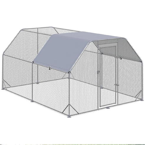 PawHut - PawHut Walk in Chicken Run Chicken Coop