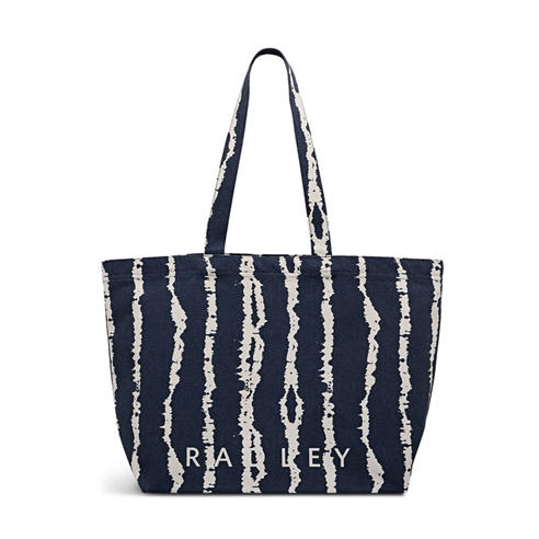 RADLEY - TIE DYE STRIPE LARGE EAST WEST OPEN TOP TOTE