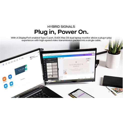 MobilePixel - Mobile Pixels DUEX Max DS 14 IPS Full HD Portable USB-C Monitor