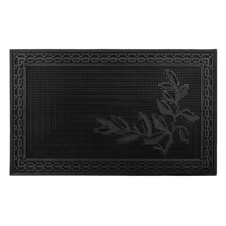 JVL FOLIAGE RUBBER SCRAPER DOORMAT