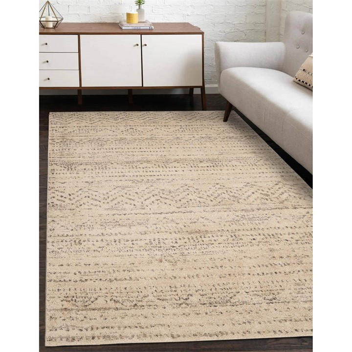 Homemaker Unisex Cream Venice Linezag Rug Natural 100X150