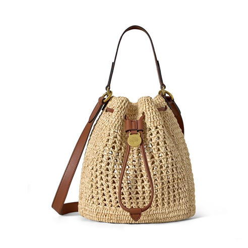 Mulberry - Small Crochet Bucket Raffia