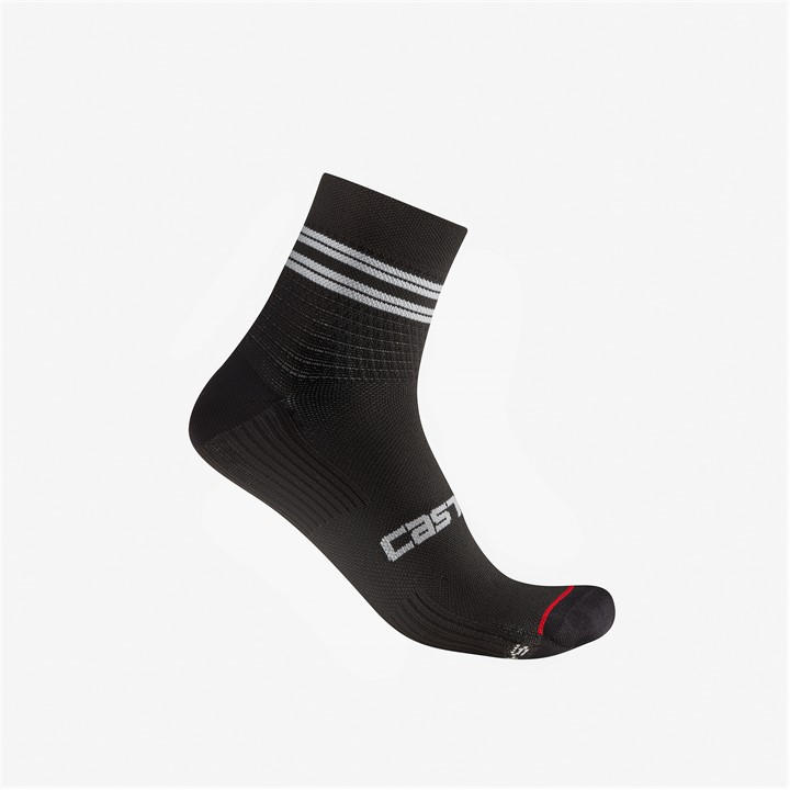 Castelli Men's Black Anima 7 Sock Sn54 Size 6 - 12 Months