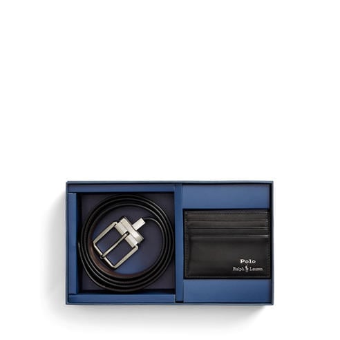 Polo Ralph Lauren - Men's Leather Belt and Wallet Gift Set
