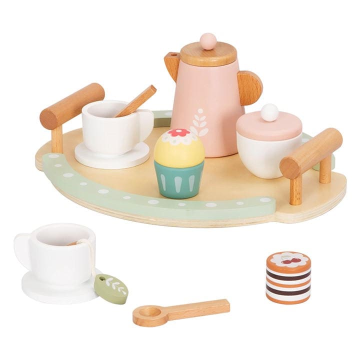 Tooky Toy Wooden Tea Set - Multi