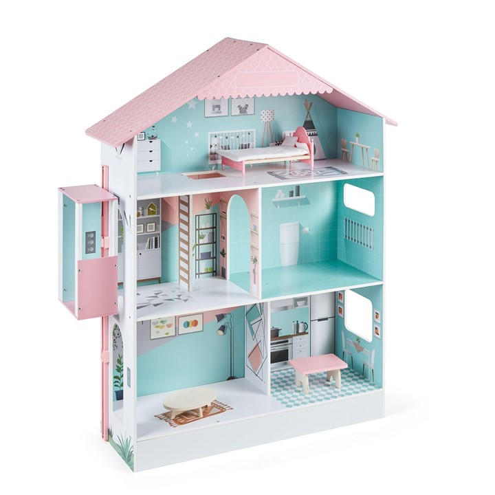 Tooky Toys Wooden Deluxe Dolls House Multi FRASERS Ireland
