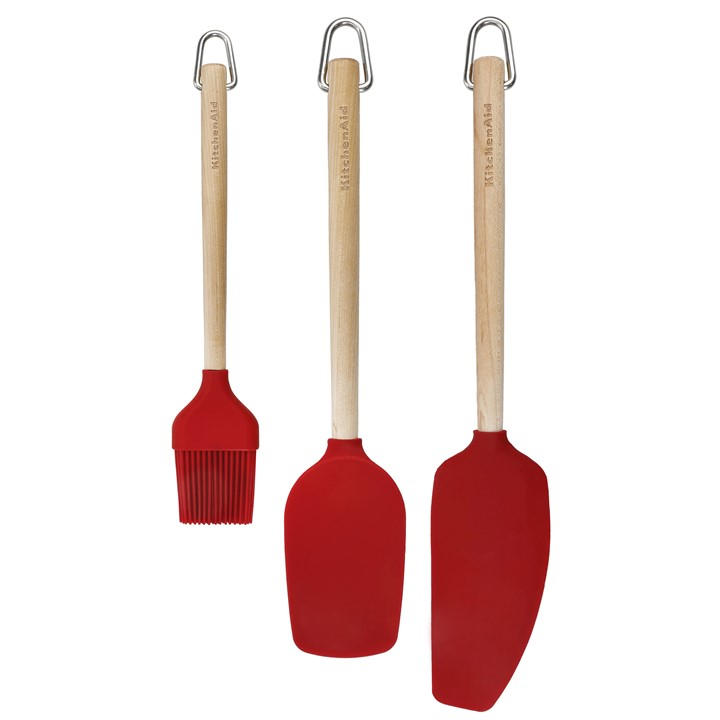 Kitchenaid Unisex Red 3Pc Birchwood Baking Set Size 3Pc Set