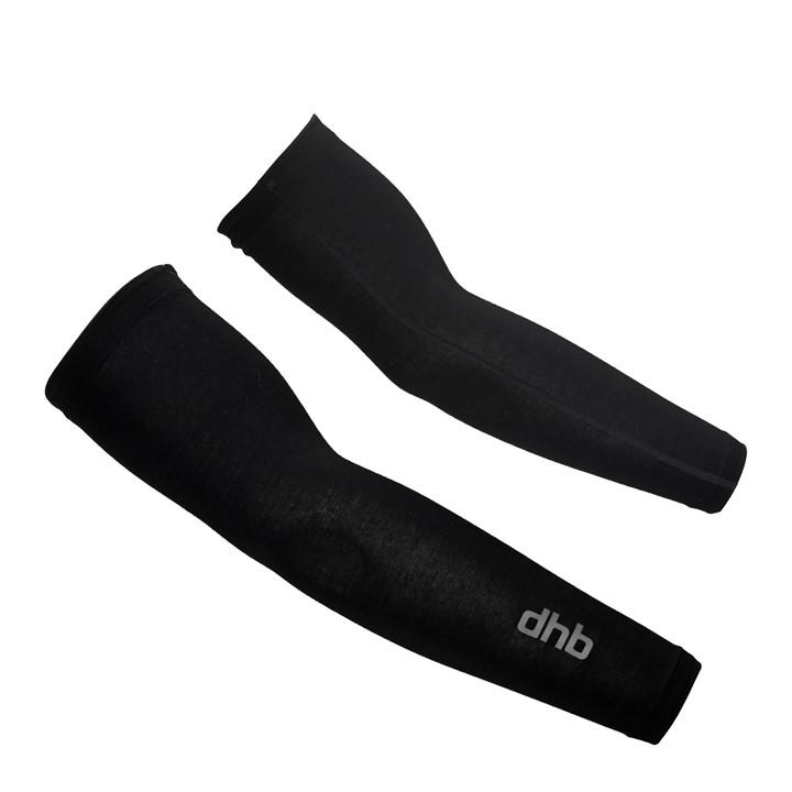 Dhb Unisex Black Merino Arm Warmers