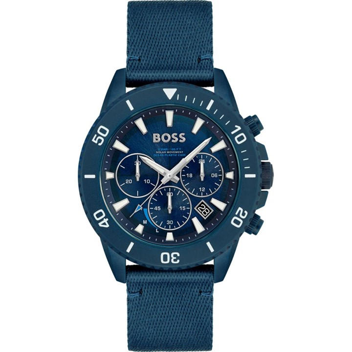 HUGO BOSS BOSS ADMIRAL OCEAN PLASTIC BLUE WATCH