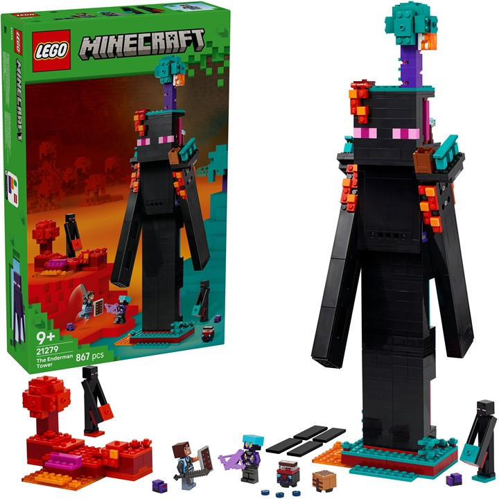 Lego Boys Multi Lego® Minecraft® The Enderman Tower Toy For Kids Gamer Gift 21279