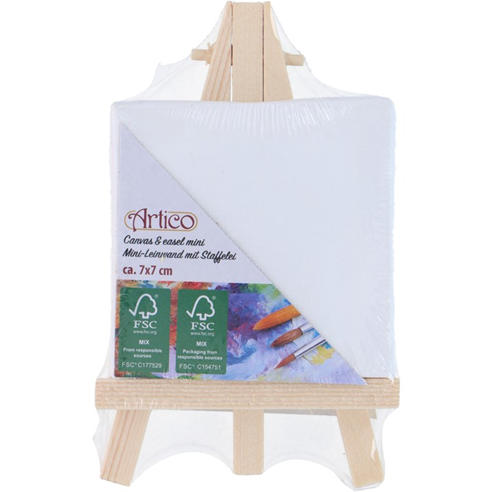 Edco - Mini Canvas with Easel 7x7cm