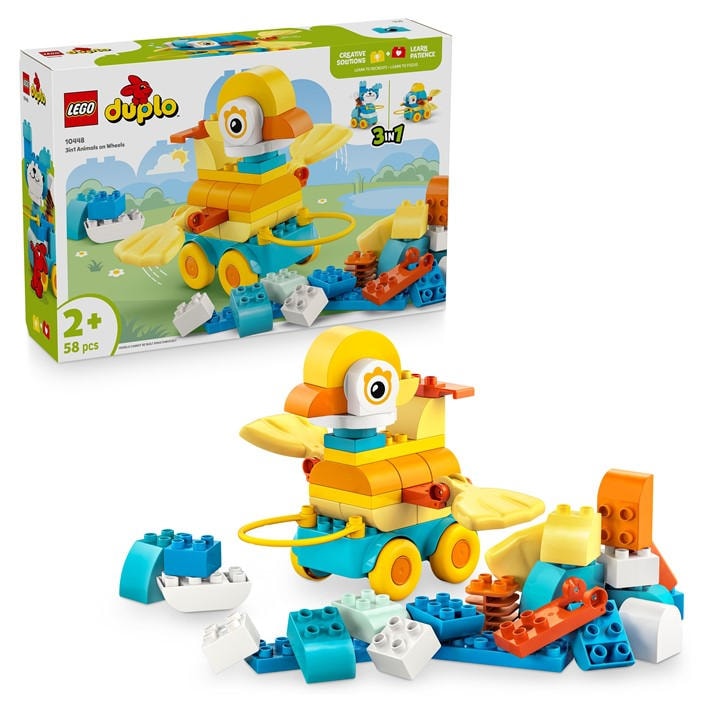 LEGO LEGO® DUPLO® Town 3in1 Animals on Wheels Building Toy for Imaginative Play 10448 - Multi