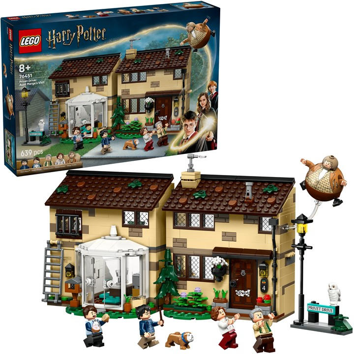 Lego Boys Multi Lego® Harry Potter™ Privet Drive: Aunt Marge’s Visit Buildable House 76451