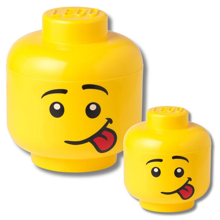 Lego Unisex Kids Yellow Silly Head Storage Set -