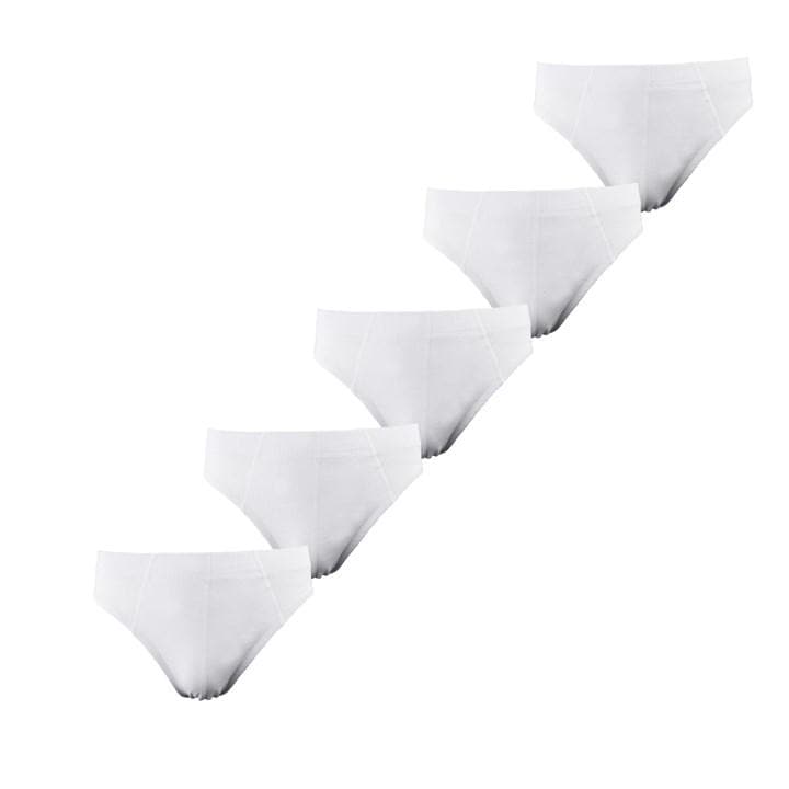 Donnay Essential Mens 5-Pack Briefs - White