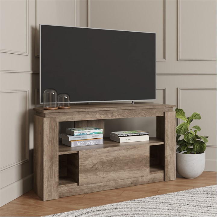 GFW Canyon Oak Corner TV Unit - Brown
