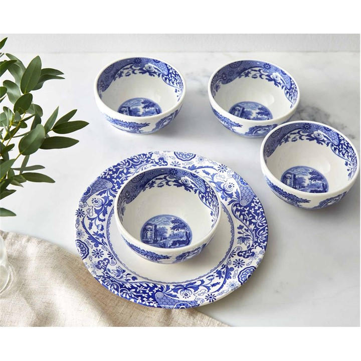 Spode Unisex Blue Italian Dip Bowls - Set Of 4