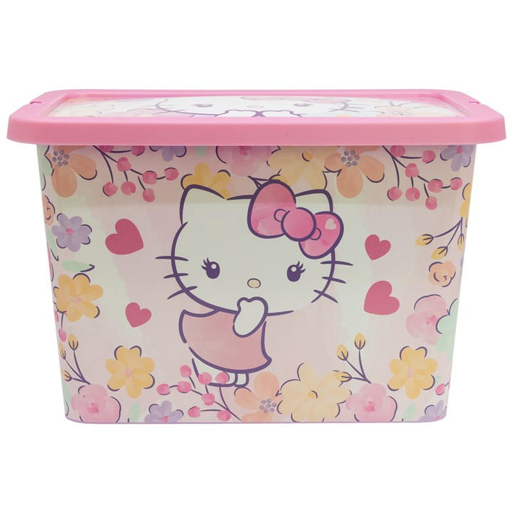 Hello Kitty Unisex Kids Pink Storage Boxes Size 3364