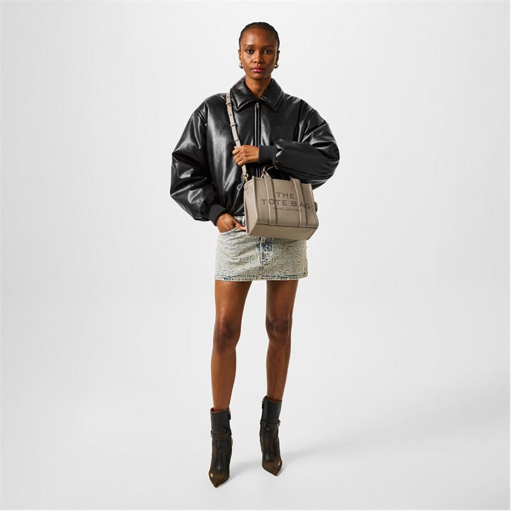 Cement - MARC JACOBS - Small Leather Tote Bag