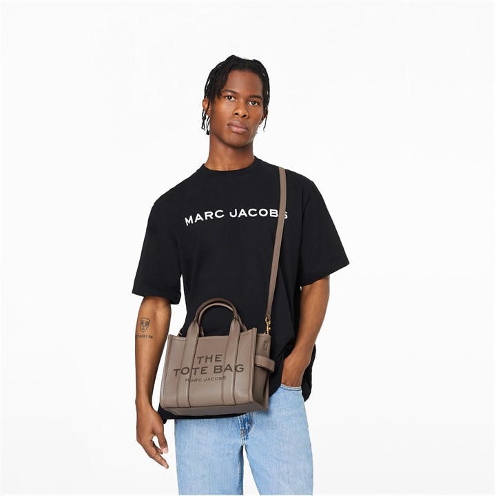 Cement - MARC JACOBS - Small Leather Tote Bag