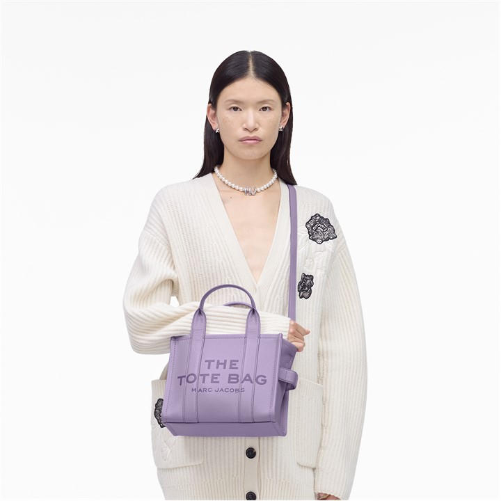 Lilac - MARC JACOBS - Small Leather Tote Bag
