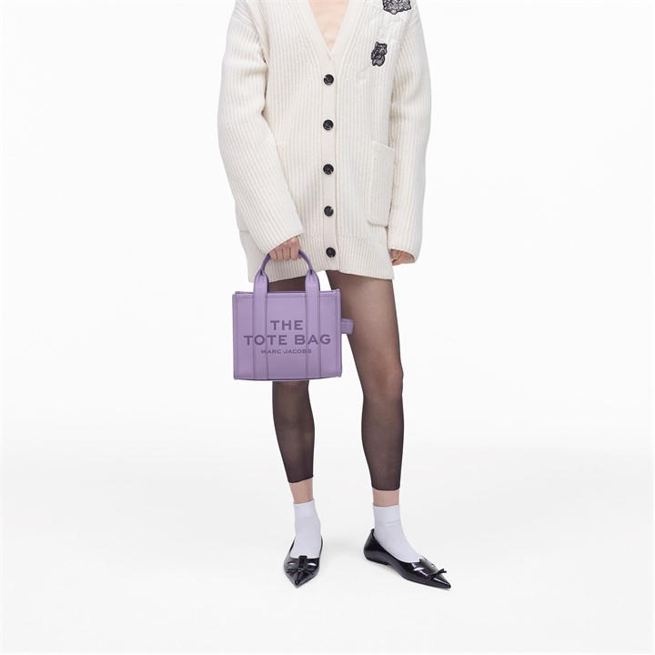 Lilac - MARC JACOBS - Small Leather Tote Bag