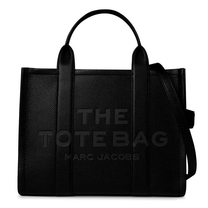 Marc Jacobs Edium Leather Tote Bag In Black