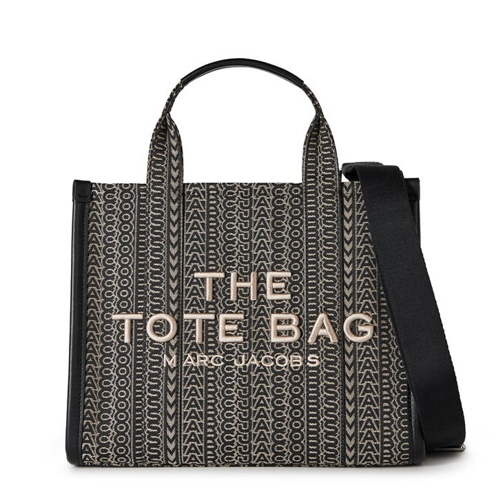 Marc Jacobs Onogram Medium Tote Bag In Black