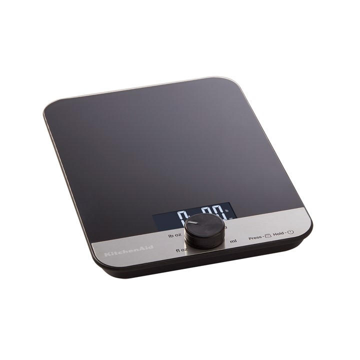 Kitchenaid Unisex Black Digital Glass Top Kitchen Scale 5000G 5000G/Ml