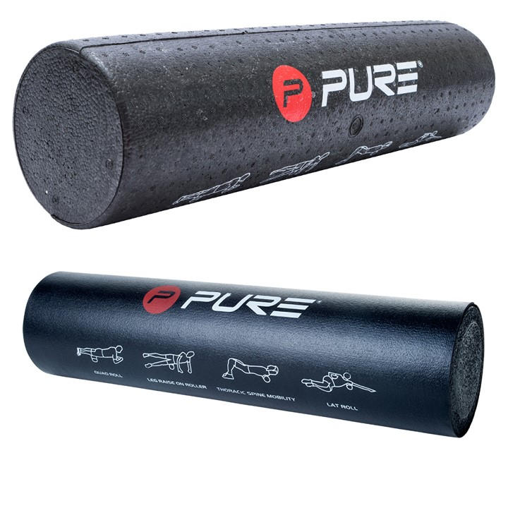 Pure2improve Unisex Black Trainer Roller Size 75 X 15Cm