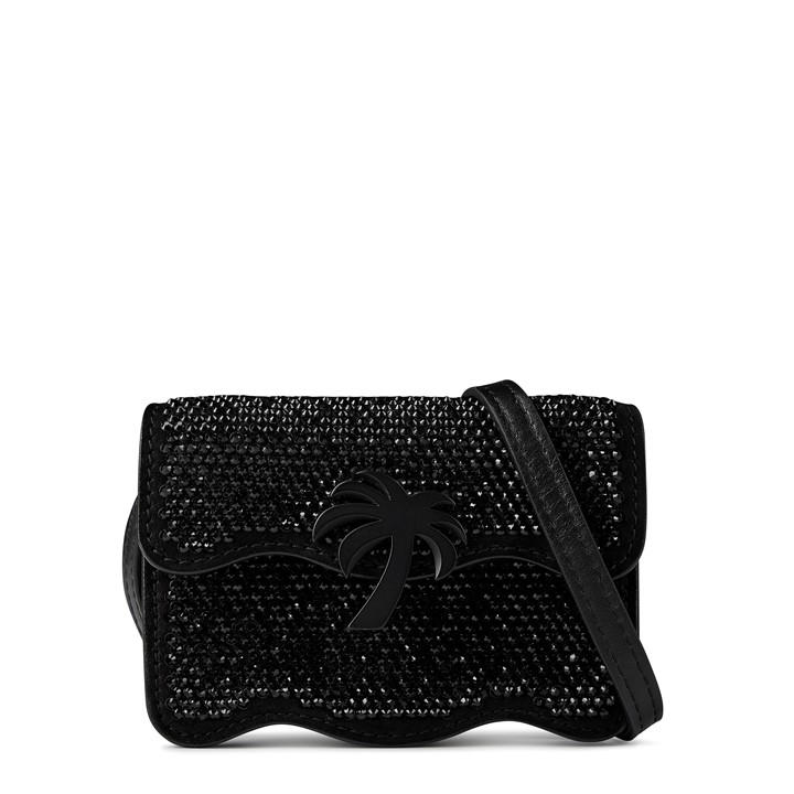 Palm Angels Palm Beach Micro Party Crossbody Bag In Black