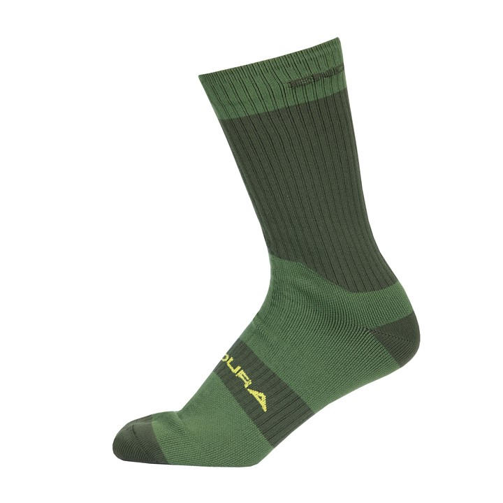 Endura Unisex Green Hummvee Waterproof Socks Ii Size 7