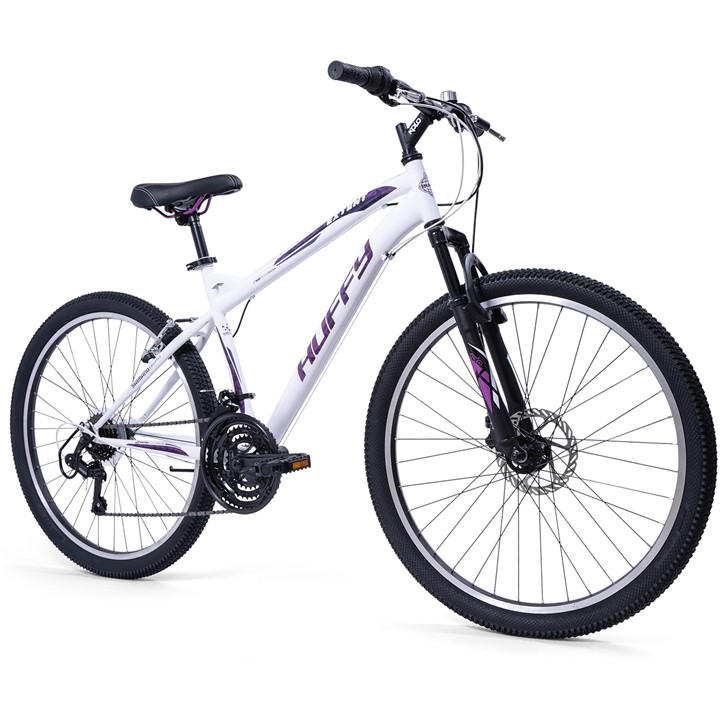 Huffy Unisex White Extent Adult Hardtail Mountain Bike Inch Size 26