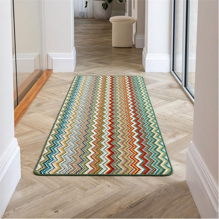 Multi - My Mat - Candy Multi Green Zag