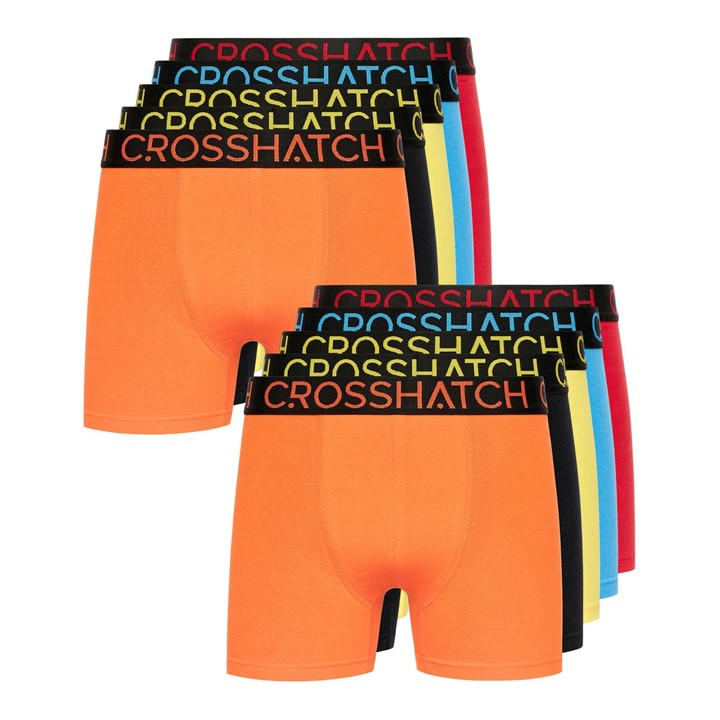 Crosshatch Men's Multi 12 Pack Of Highlighter Boxers Large