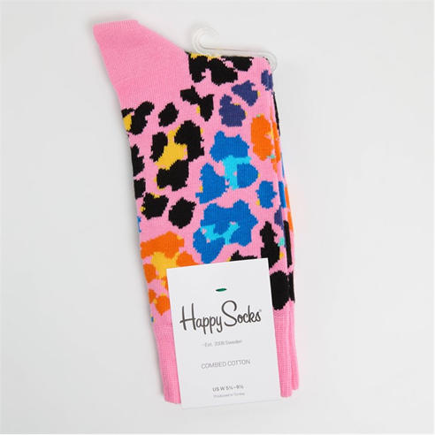 Happy Socks - Multi Leopard Print Pop