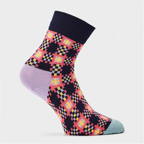 Happy Socks - Tartan Crew Pop