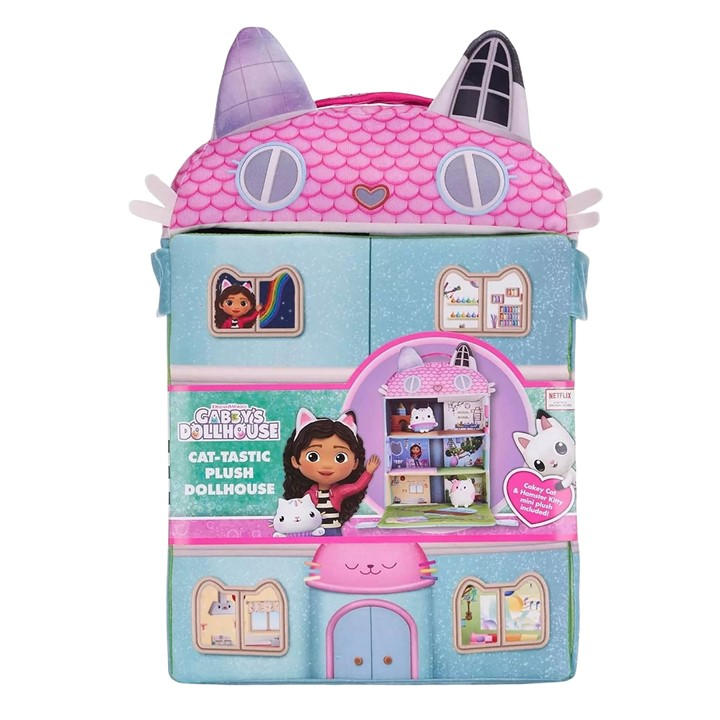 Posh Paws International Ltd Unisex Kids Blue Gabbys Dollhouse Plush Dollhouse Play Set Size 10