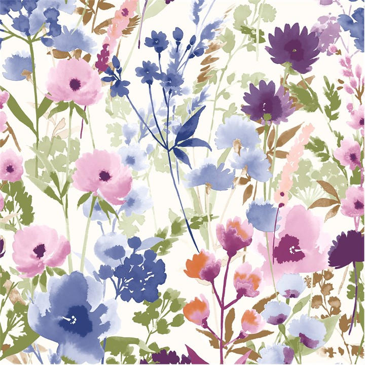 Catherine Lansfield Unisex Pink Countryside Floral Wallpaper