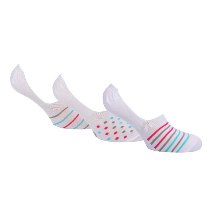 Lee 3 Pack Of Shoe Liner Socks In White