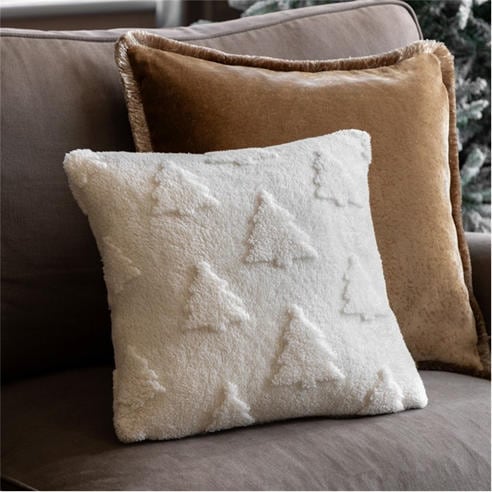 Gallery - Luxe Christmas Tree Sherpa Cushion 430x430mm