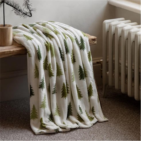 Gallery - Tree Printed Fleece Throw 1400x1800mm