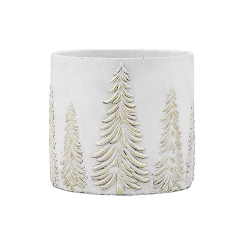 Gallery - Planter White & Gold 185x185x170mm