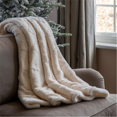 Gallery - Luxe Christmas Tree Sherpa Throw 1300x1700mm