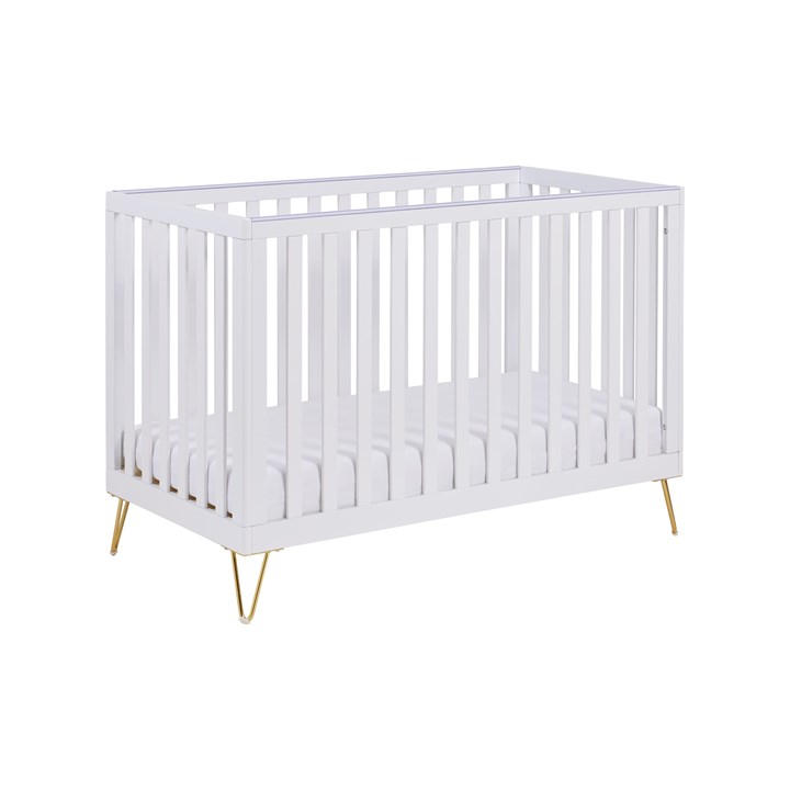 Babymore Unisex Kids White Kimi Cot Bed