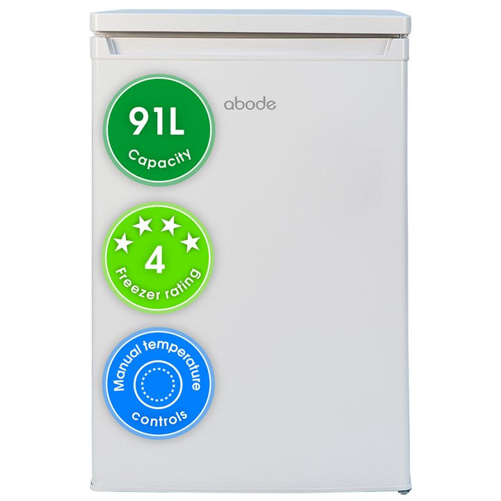 Abode Unisex White A85ucfz552e1w 55Cm Undercounter Freezer Large