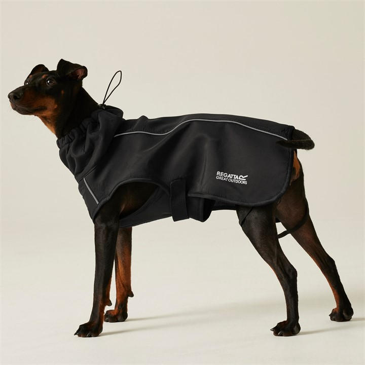 Regatta Unisex Black Softshell Coat Medium