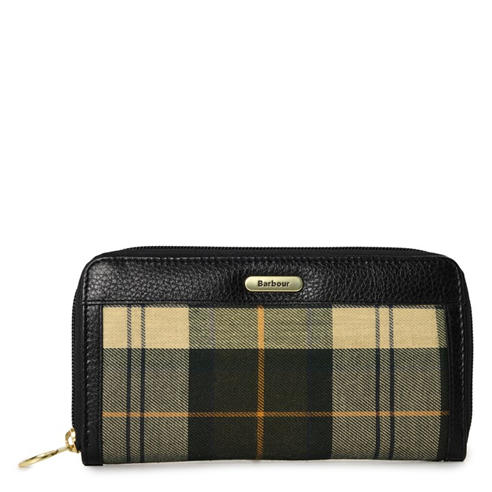 Barbour - Women's Daphne Tartan Leather Zip-Around Purse